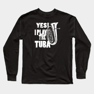 Tuba-Brass Band-Orchestra-Jazz-Music Long Sleeve T-Shirt